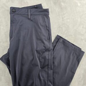 Rhone Commuter Pants Mens 34 Gray Straight Leg Performance Trousers Techwear